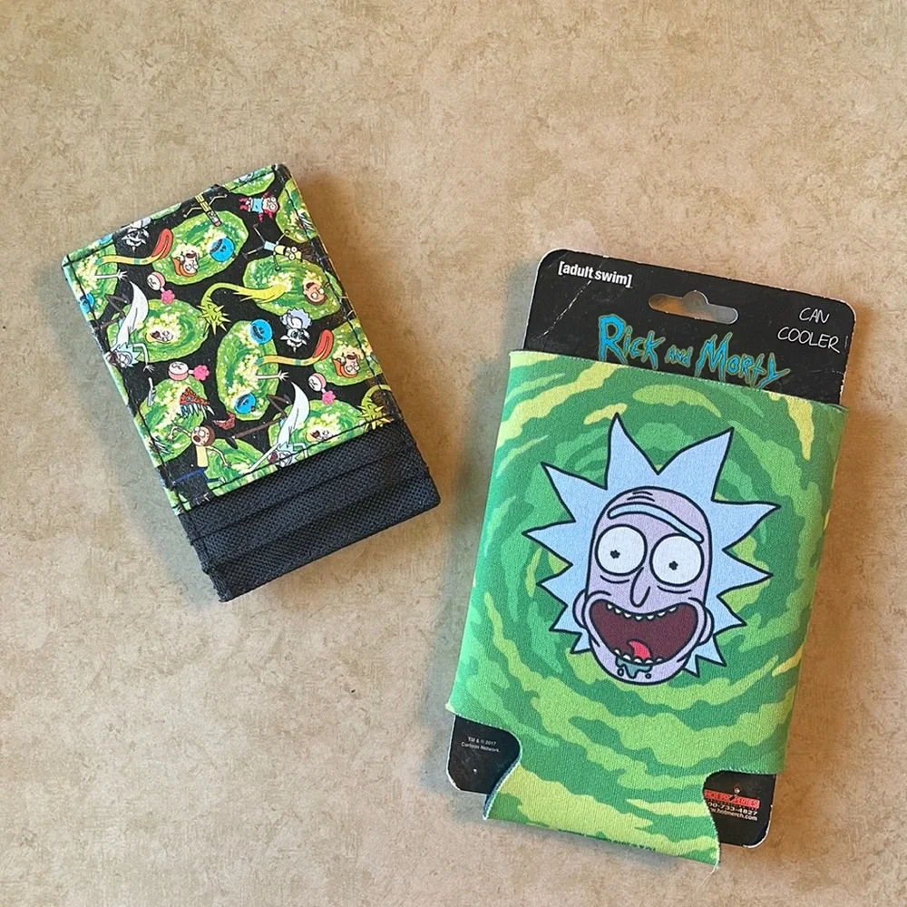 Rick and Morty Money Clip and Drink Koozie Bundle